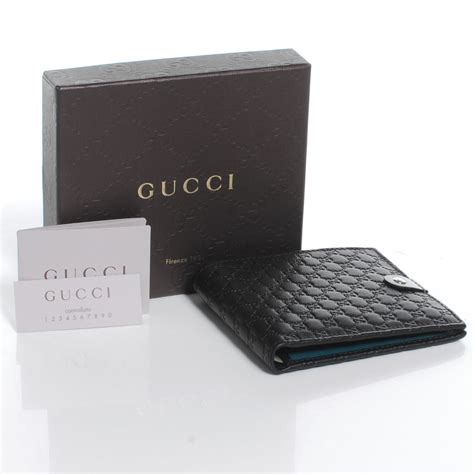 gucci mens black leather guccissima embossed bifold wallet|gucci slim wallet for men.